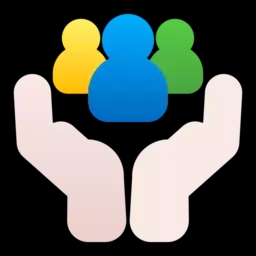 Community Building Icon - Connected People Network